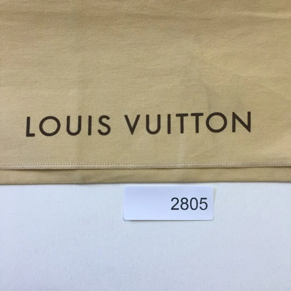 Louis Vuitton Dust Bag 9.5 x 6.5 in Long Wallet 100% Cotton Yellow Made in India